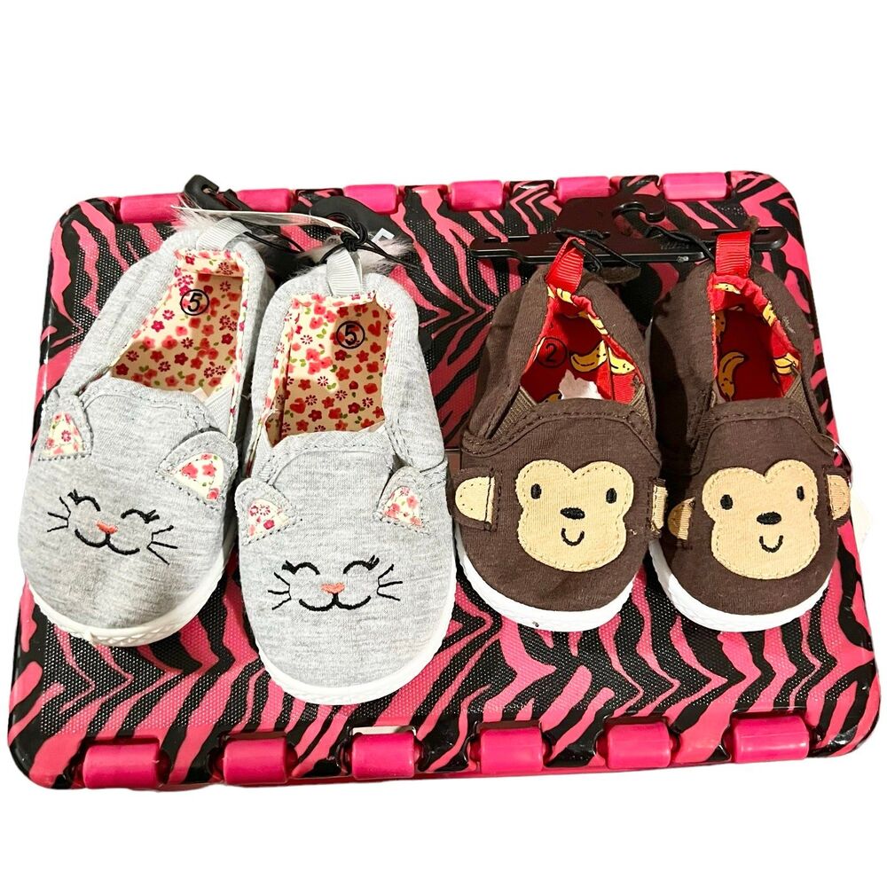 Toddlers Infants Cat and Monkey Shoes